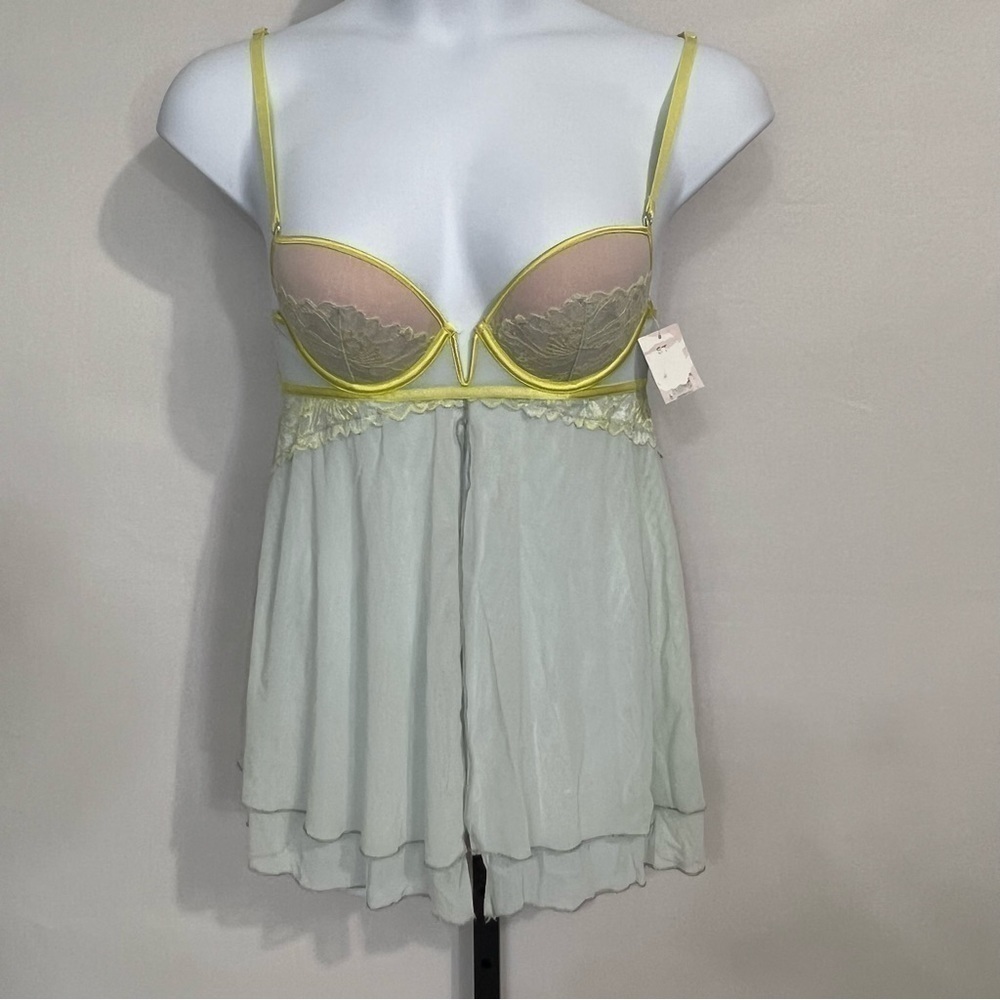Auden mint and yellow nightie size Small - Picture 1 of 15